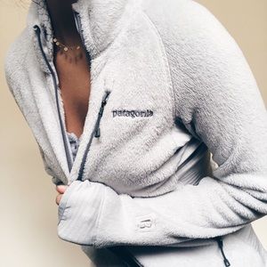White Patagonia Zipup in New Condition